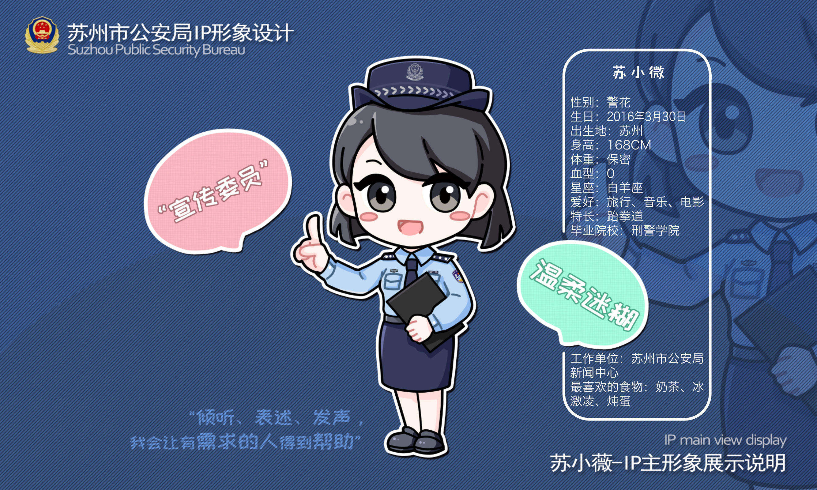 苏州市公安局IP形象设计